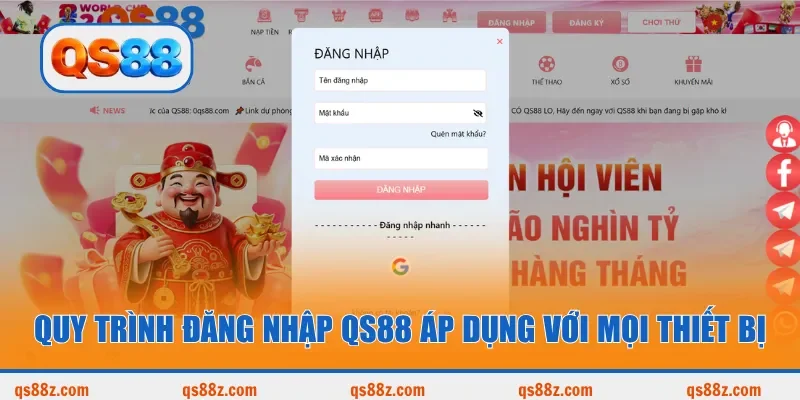 Giao diện nhà cái QS88 rất dễ tiếp cận